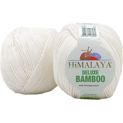 Himalaya příze DeLuxe Bamboo_124-02 smetanová