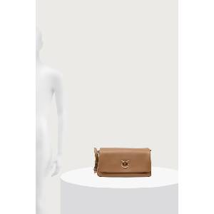 PINKO чанта crossbody дамска от кожа Horizontal (106178.A0QO)