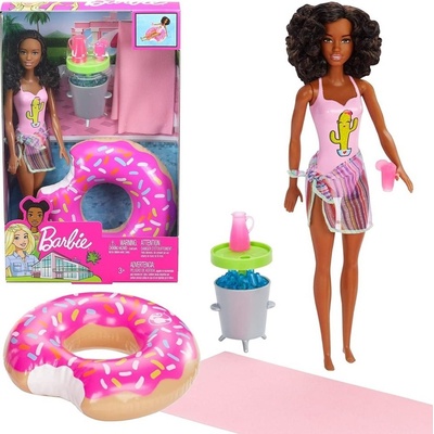 Mattel Barbie brunetka a párty u bazénu