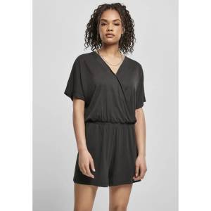 Urban classics Modal short sleeve romper - Black (Black)