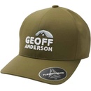 Geoff Anderson šiltovka Flexfit Delta zelená 3D logo