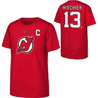 Outerstuff New Jersey Devils NHL Nico Hischier Flat Captains N&N Ss Ctn Tee