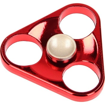 Fidget spinner kovový červený