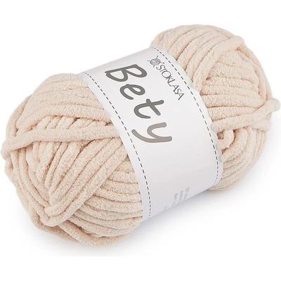 Pletací žinylková příze Bety 100 g Varianta: 3 béžová sv.-hnědá, Balení: 1 ks 60670/156967/282001