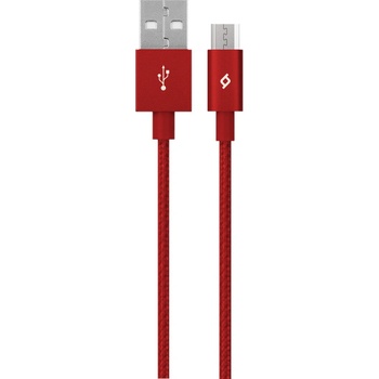 Ttec Кабел ttec - AlumiCable, USB-A/Micro USB, 1.2 m, червен (8694470664378)