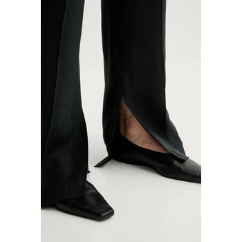 Remain Панталон с лен Remain в черно със стандартна кройка, с висока талия 502524100 (502524100)