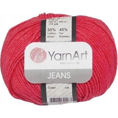 Priadza YarnArt Jeans 50g 160m 90 intenzívna červená