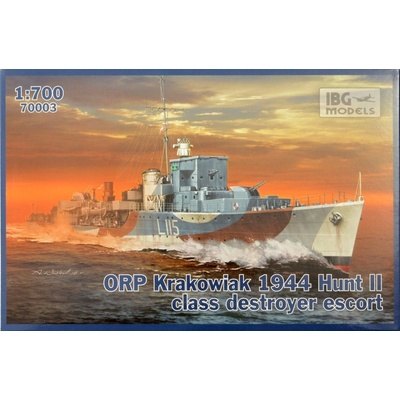 IBG Models ORP Krakowiak 1944 Hunt II w/ PE waterline 70003 1:700