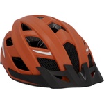 Fischer adult bicycle helmet, cycling helmet, city helmet Urban Plus Miami, L/XL, 58-61cm, brown, with integrated LED rear light - GLO664027187 (GLO664027187)