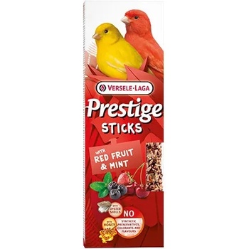 Versele-Laga Versele Laga - Prestige Sticks Canaries with Red Fruit & Mint - Лакомство за канари - стикове с червени плодове и мента, 2х30гр