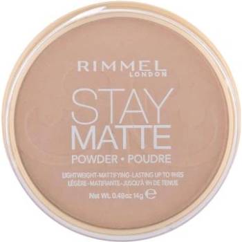 Rimmel London Stay Matte дълготрайна компактна пудра 14 g нюанс 010 Warm Honey