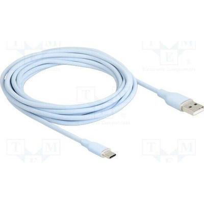 Delock 81224 USB 2.0 USB A vidlice USB C vidlice zlacený 4m modrý