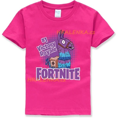 Tričko Fortnite Lama růžové
