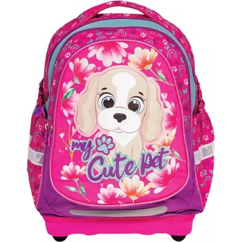 YOLLO Ученическа раница S-COOL анатомична, YoLLo Cute Pet, с твърдо дъно, 15 л