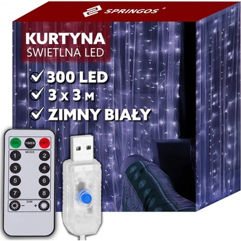 Vianočné osvetlenie na stromček Springos vo vnútri 3 m 201 - 300 svetiel