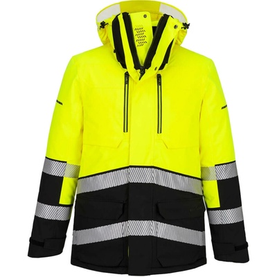 Portwest EV467 EV4 Hi-Vis zimná reflexná bunda žltá/čierna