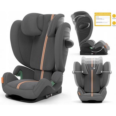 CYBEX Solution G i-Fix Plus Gold 2024 Lava Grey
