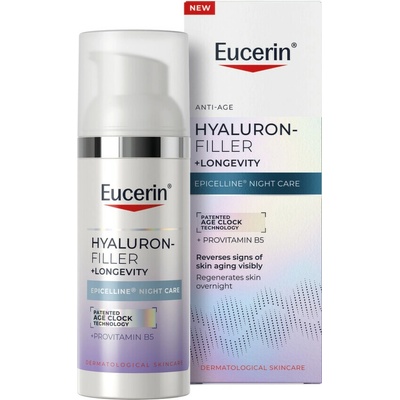 Eucerin Hyaluron-Filler + Longevity Epigenetic noční krém 50 ml – Hledejceny.cz