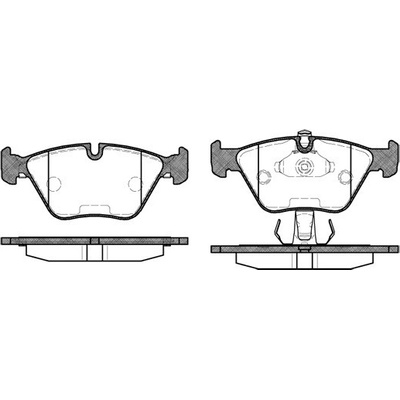 Sada brzdových platničiek kotúčovej brzdy REMSA 0270.25