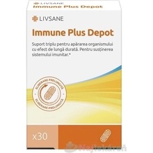 Livsane Immune Plus Depot kapsúl Vitamín C+D+zinok 30 ks