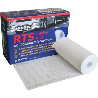 Roličky RTS do digitálních tachografů 57/8m, 3ks/bal. termo