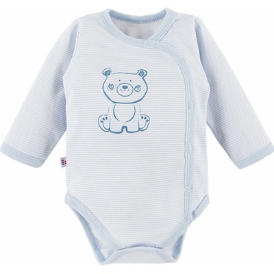 Eevi Body rozopínacie s dlhým rukávom BIG BEAR modré