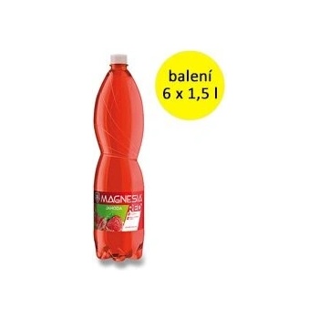 Magnesia jemně perlivá RED jahoda 6 x 1,5 l