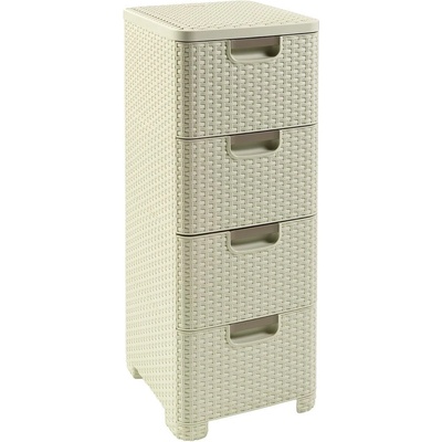 Curver Style skrinka 4 x 14 l biela