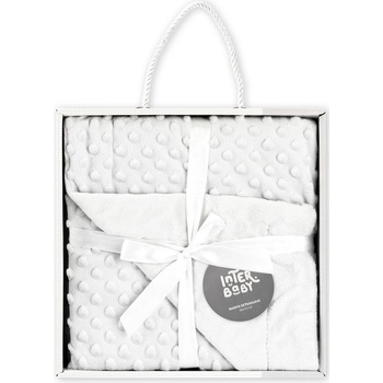 INTERBABY Deka extra mäkká guličky BIELA