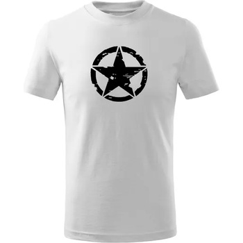 DRAGOWA детска тениска с къс ръкав Звезда, бяла (7110)