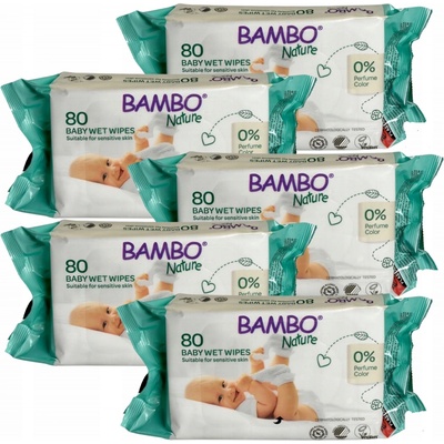 Bambo Nature vlhčené ubrousky 80 ks