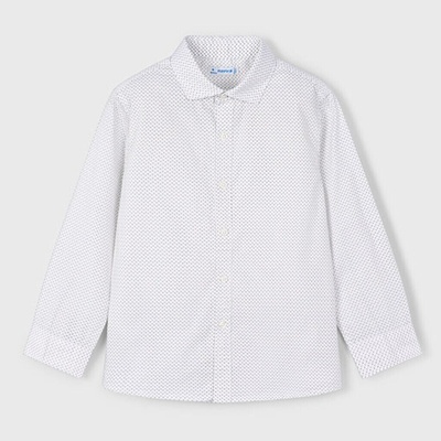 Mayoral dětská košile s jemným vzorečkem 4129-39