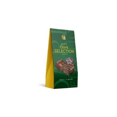 Emoti Premium Dark Selection Belgické pralinky z hořké čokolády Zelená 48 g