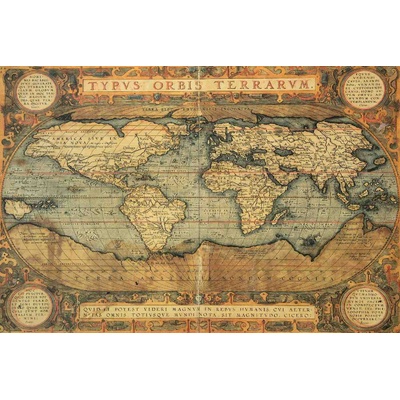 DIMEX ART Флизелинов фототапет репродукция на стара карта ii. 375 x 250 см