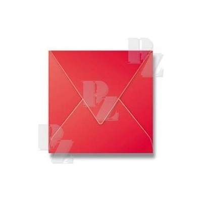 Barevné obálky čtvercové 165x165 mm 120g 20ks červené