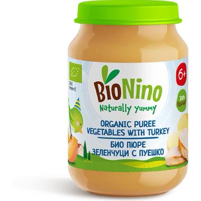 BioNino Био пюре пуешко със зеленчуци