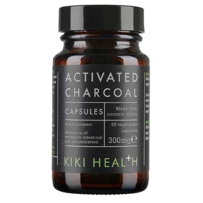 KIKI Health Activated Charcoal 300 mg, 50 растителни капсули