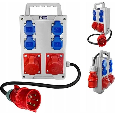 Staveništní rozvaděč 4x230V 1x32A 1x16A 400V kabel H07RN-F 5x4 cca 2m