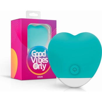 Good Vibes Oron bezdrôtový na klitoris so srdiečkom tyrkysový