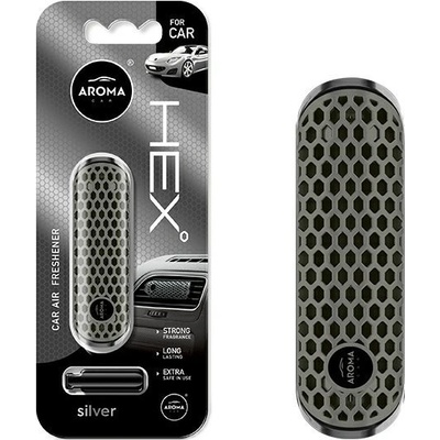 Aroma Car POLYMER HEX Silver