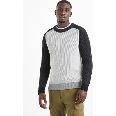 Celio Сив мъжки оребрен пуловер от вълнена смес Celio Veriblock Celio | Siv | МЪЖЕ | S