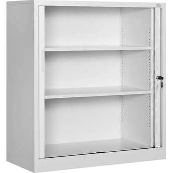 RFG Шкаф, метален, с ролетна врата, 100 х 45 х 109 cm, бял (4035100056)