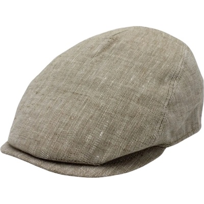Fiebig Headwear since 1903 lněná letní bekovka béžová