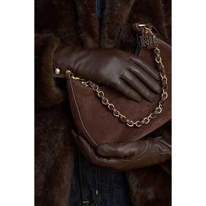 Lauren Ralph Lauren ръкавици дамски от кожа (454833083)