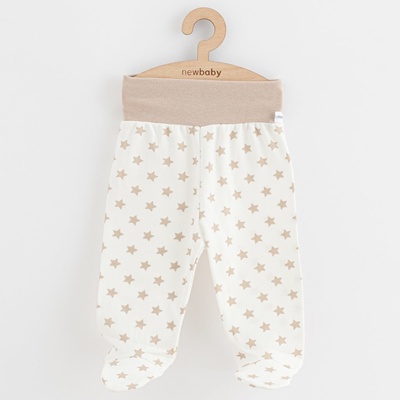 Dojčenské polodupačky New Baby Classic II hviezdy béžové