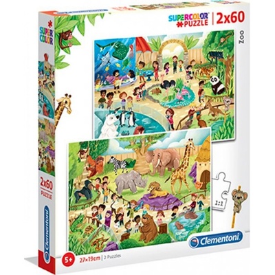 Clementoni Zoo 2 x 60 dielov