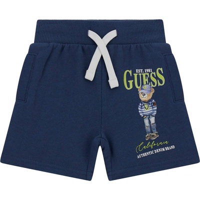 Guess Детски къси панталонки Guess - Мече с шапка и дънки, сини, 12 м (20251-N5RD03-KAD74-G7DR-12M)