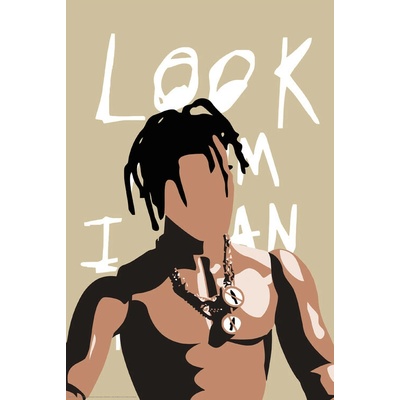 Plagát, Obraz - Rapper Minimalistic, 61 × 91.5 cm