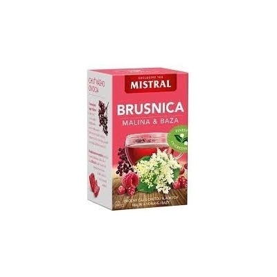 MISTRAL čaj brusinka malina a černý bez 20 sáčků