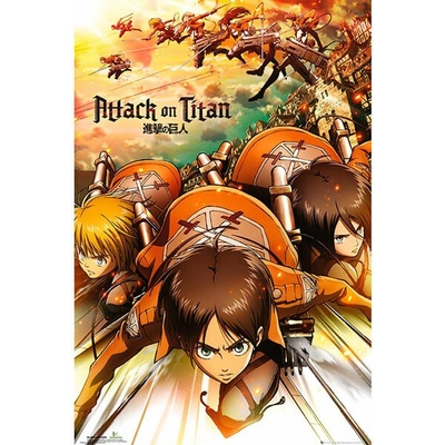 Plagát, Obraz - Attack on Titan (Shingeki no kyojin) - Attack, (61 x 91,5 cm)
